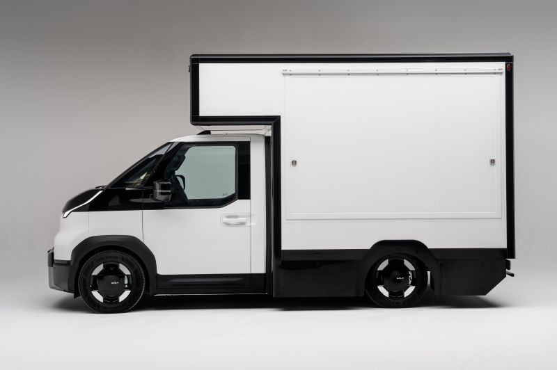 Kia PV5 Chassis Cab Revealed with Increased Payload, Load Space Potential